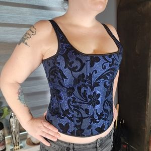 Frederick's of Hollywood patterned corset